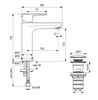 Ideal Standard Cerafine O BD131RO Однорукоятковый смеситель для раковины с независимым донным клапаном