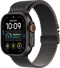 Apple Watch Ultra 4 (2026) 49mm Black Titanium Case with Black Titanium Milanese Loop Large