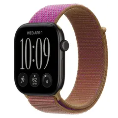 Умные часы Apple Watch Series 12 GPS, 46mm, Black Aluminum Case with Magenta Sport Loop