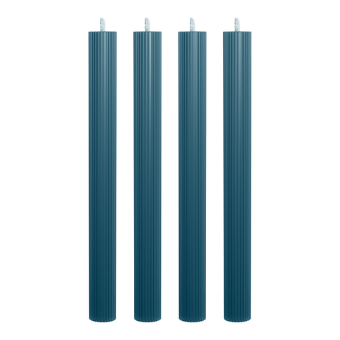 Набор из 4 декоративных свечей 2,3х26см SCANDYLAB Empire Dark blue SL-EXL06