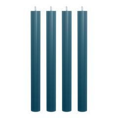 Набор из 4 декоративных свечей 2,3х26см SCANDYLAB Empire Dark blue SL-EXL06