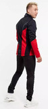 Утеплённый лыжный костюм ArsWear Black-Red Training со спиной мужской