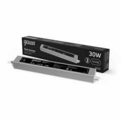 Блок питания Gauss 30W 12V IP67 PC202023030