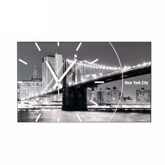 Часы 21 Bek настенные  6137-14 "Манхэттенский мост в New York City"