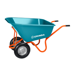 GRINDA GP-1, кузов увеличенного объема 260 л, г/п 120 кг, ударопрочный пластик, тачка садовая PROLine (422401)