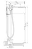 Axor Massaud 18450000 Смеситель для ванны
