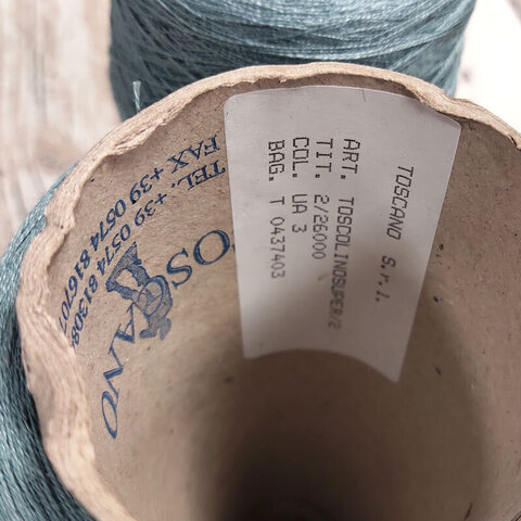 Лен 100% TOSKANO TOSCOLINO SUPER 2/26 серо-голубой