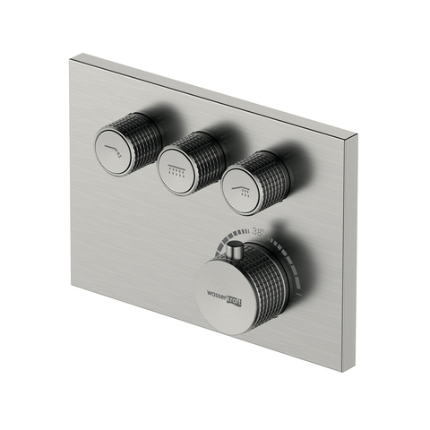 WasserKRAFT Wern 4258 THERMO Термостатический смеситель для ванны и душа, цвет: никель