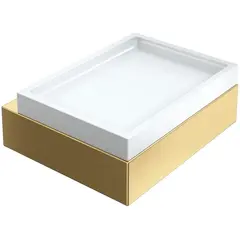 Boheme 10723-MG Мыльница настенная Qubic Matt Gold фото
