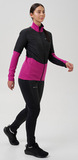 Премиальный костюм для лыж и зимнего бега Nordski Hybrid Pro 2.0 Fuchsia/Black женский
