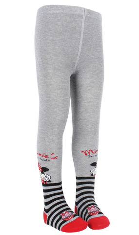 Серые колготки для девочки с Минни Маус RuSocks