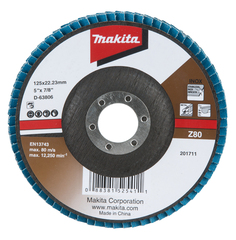 Лепестковый шлифовальный диск 125x22,23 мм Z80 Makita D-63806