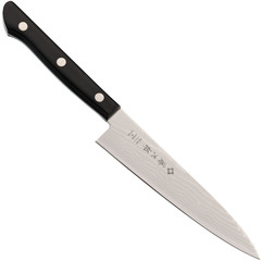 Фото Кухонный нож универсальный Tojiro Western Knife F-333, сталь VG-10, рукоять стабилизированная древесина, черный