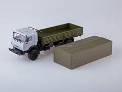 KAMAZ-53501 6x6 flatbed truck khaki-gray 1:43 PAO KAMAZ