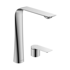 Duravit D.1 D11130002010 Смеситель для раковины на 2 отв. высокий h=253мм,, цвет: хром фото