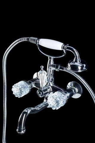 Boheme Crystal 273-CRST Смеситель для ванны (душевой комплект), цвет: хром