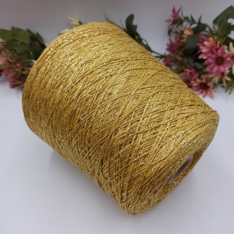 Арт Cotton Lurex - 25 Охра + золото