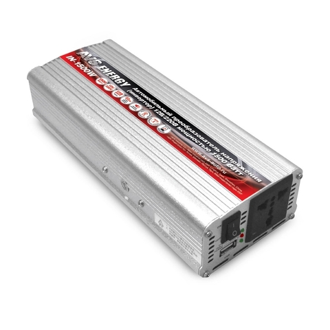 Преобразователь тока (инвертор) 12/220V AVS IN-1500W