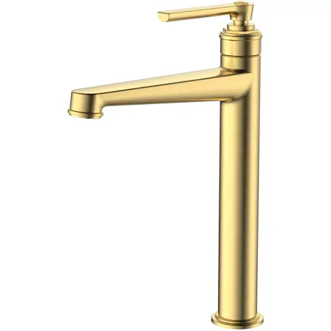 BelBagno BOHEME-LMC-BORO-W0 Смеситель для накладной раковины без донного клапана, брашированное золото