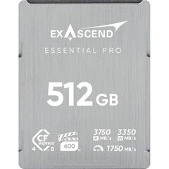 Карта памяти Exascend 512GB Essential Pro CFexpress 4.0 Type B 3750/3350 MB/s VPG-400