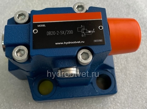 Фото DB20-2-5X/315 - Предохранительный клапан Ду25 с давлением настройки до 315 бар, управление - X и Y - внутренние
