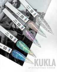 Kukla Гель моделирующий Драгоценные камни 15мл, Горный хрусталь №01