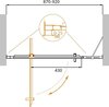 Cezares MOLVENO-BA-11-80+20-C-CR-IV Дверь душевая в нишу, цвет: хром