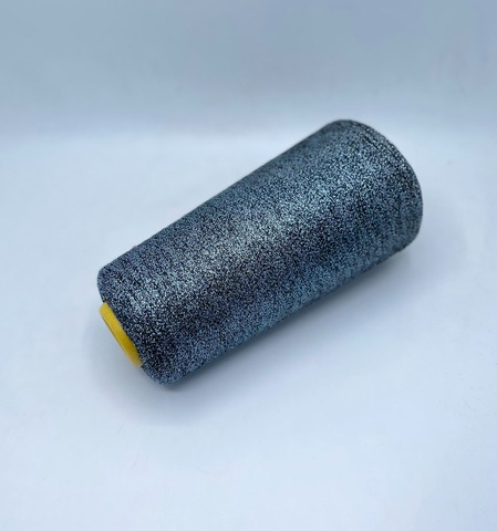 Sinflex (пр.Италия),F180 7500м / 100 гр.  60% вискоза, 40% люрекс , цвет-Черно-голубой(f886), арт.30578