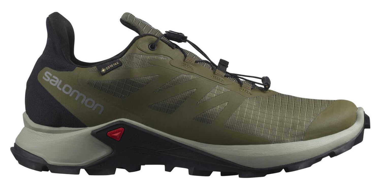 Мужские кроссовки для бега Salomon Supercross 3 GoreTex оливковые