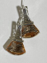 Эйфель (серьги из серебра)