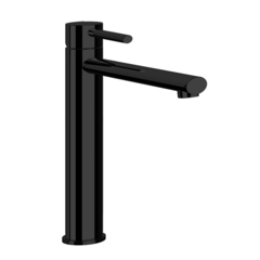 Gessi Ovale 11943#299 Смеситель для раковины на 1 отверстие, высокий излив 210мм, с донным клапаном, цвет: Black XL фото