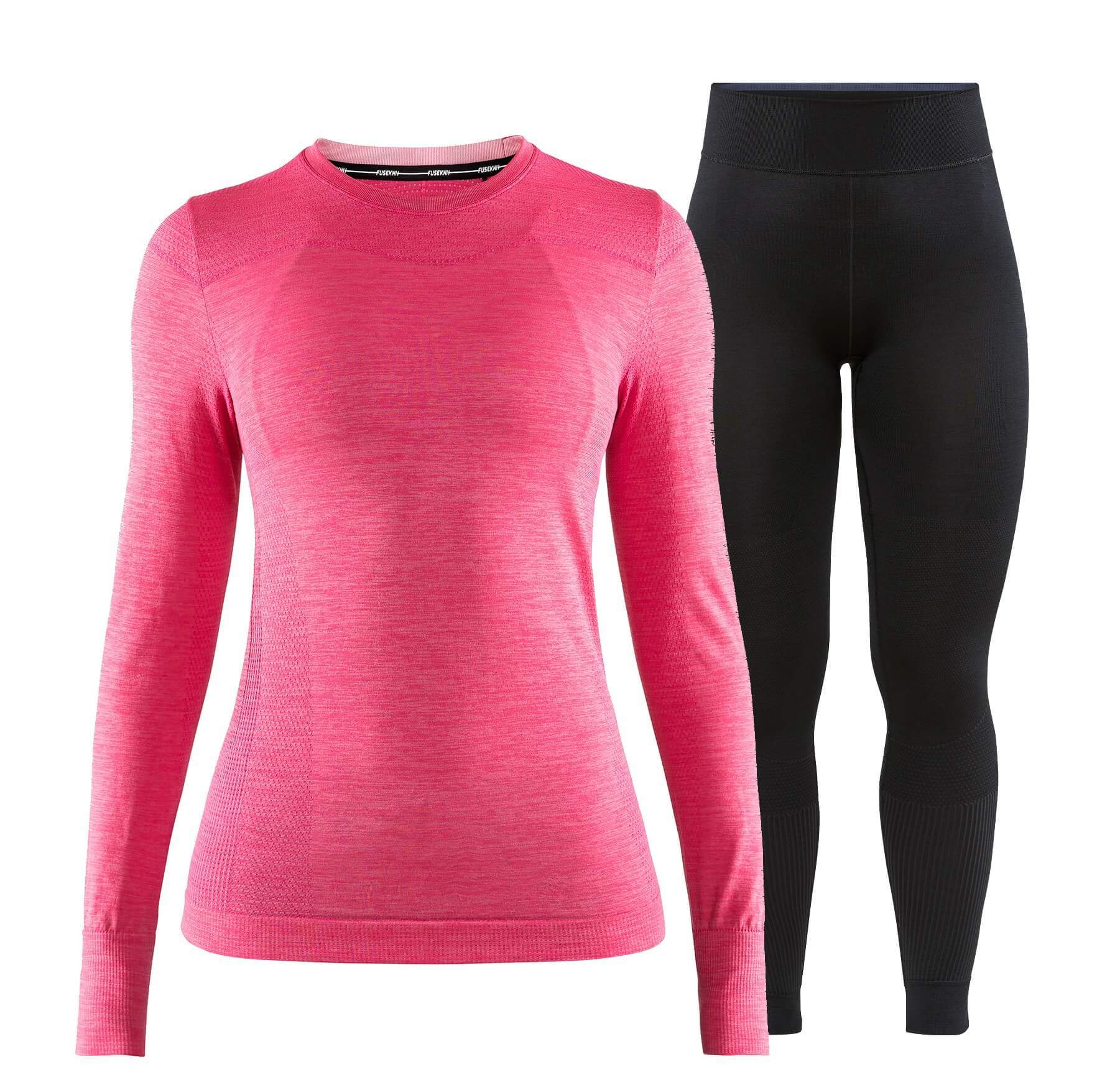 Craft Fuseknit Comfort комплект термобелья женский pink-black
