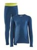Детский комплект термобелья Craft Jr Core Warm blue - 1