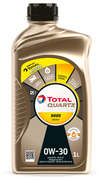 Масло моторное Total Quartz Energy 9000 0W30 синтетическое 1 л 166249
