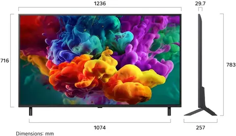 Телевизор LED LG 55" 55QNED85B6C черный титан 4K Ultra HD 120Hz DVB-T2 DVB-C DVB-S2 USB WiFi Smart TV