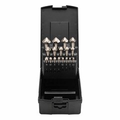 Набор зенковок 90° 4,3-25мм DIN335C 3z HSS-G 17шт MASTER-TOOL 102155PRO