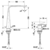 Duravit D.1 D11130002010 Смеситель для раковины на 2 отв. высокий h=253мм,, цвет: хром