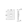 GROHE Surf 38861000 Клавиша смыва для унитаза