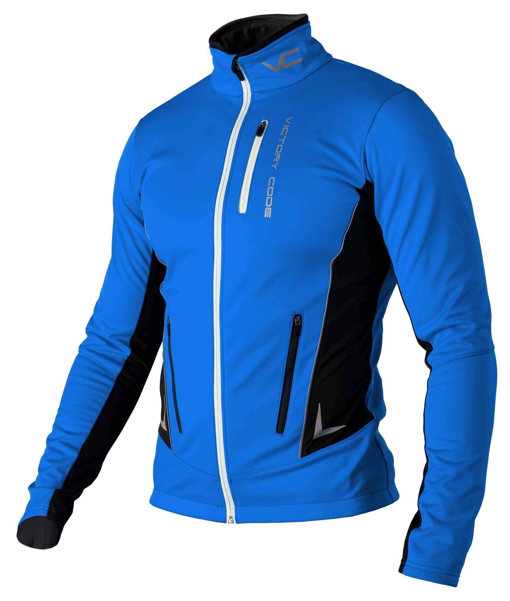Victory Code Speed Up разминочный лыжный костюм с лямками blue - 3
