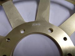 Диск тормозной передний золотой на Honda CRF1000 L 16-19, CRF1100 L 20-21