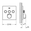 GROHE SmartControl Mixer 29149000 Термостат для душа встраиваемый на 3 потребителя