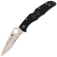 Фото Складной нож Spyderco Endura Blue Line, сталь VG-10, рукоять FRN