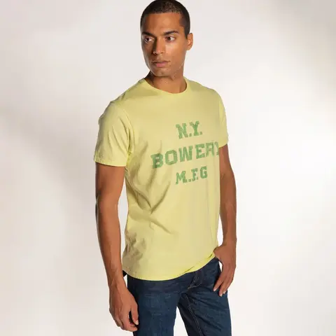 Футболка Bowery NYC "N.Y. Bowery" Vintage Jersey Elfin Yellow