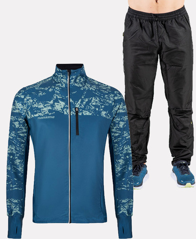 Беговой костюм Noname Trail Running Endurance Ux Blue Green/Black