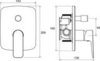 Ravak X070088 Смеситель настенный с переключателем CL 065.00 для R-box