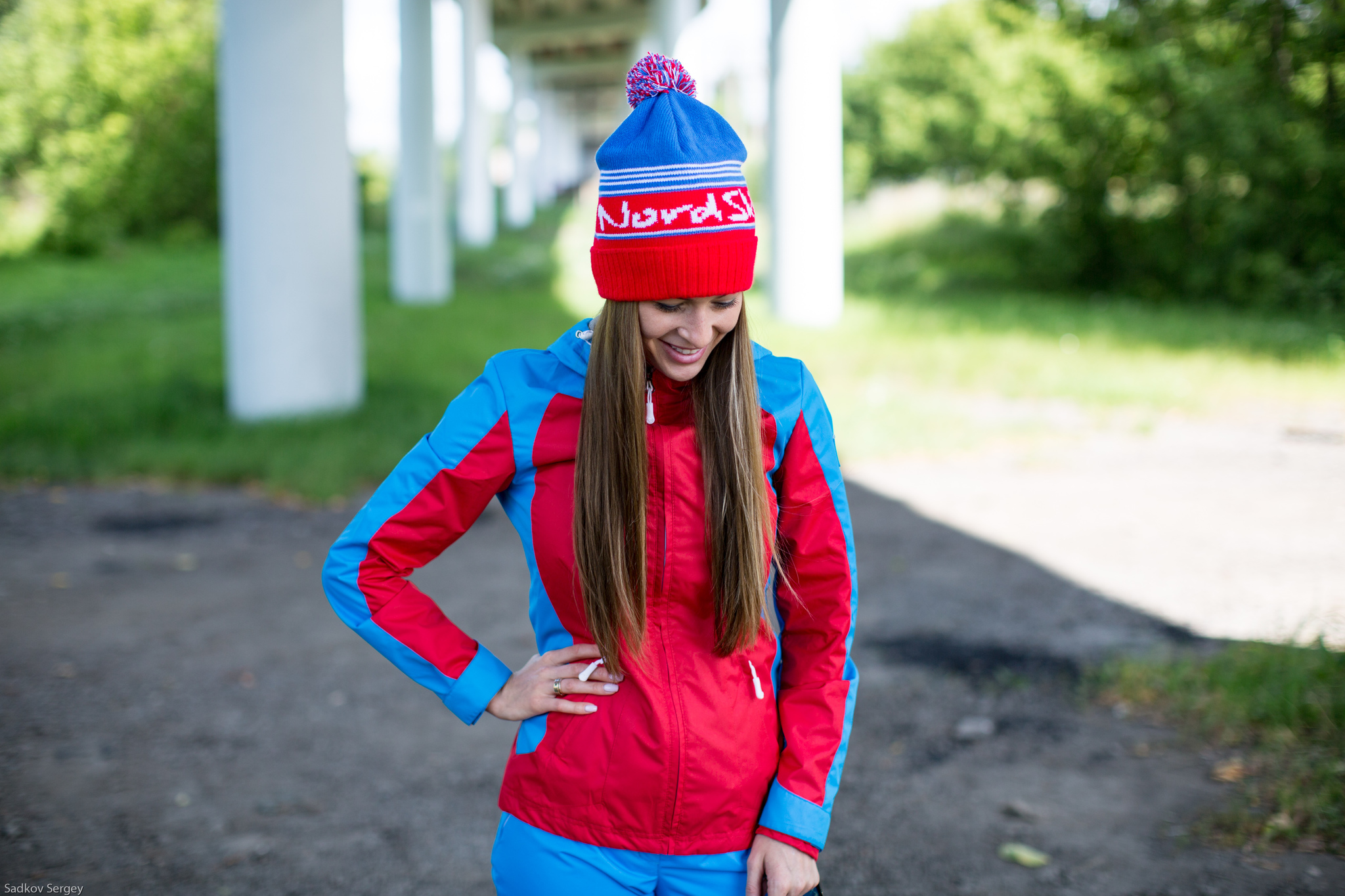 Nordski Stripe лыжная шапка red-blue - 2