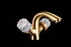 Boheme Crystal 311-CRST Смеситель для раковины, цвет: бронза