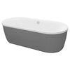 Cezares METAURO-CENTRAL-180-80-40-W-MATT Акриловая ванна 180x80, цвет: белый
