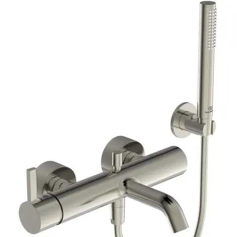 Ideal Standard BC787GN Настенный смеситель для ванны/душа с душевым комплектом Silver Storm / Серебряный Шторм