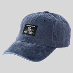 Бейсболка Alpha Industries Battlewash Cap Rep. Blue (Синяя)